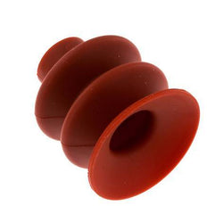 Ventosa de Fuelle Silicona Roja 40mm Recorrido 20mm