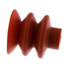 Ventosa de Fuelle Silicona Roja 40mm Recorrido 20mm
