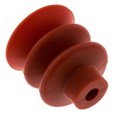 Ventosa de Fuelle Silicona Roja 40mm Recorrido 20mm