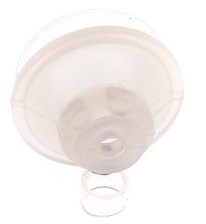 Ventosa de Fuelle 42mm Silicona Transparente Recorrido 9mm
