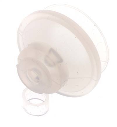 Ventosa de Fuelle 42mm Silicona Transparente Recorrido 9mm