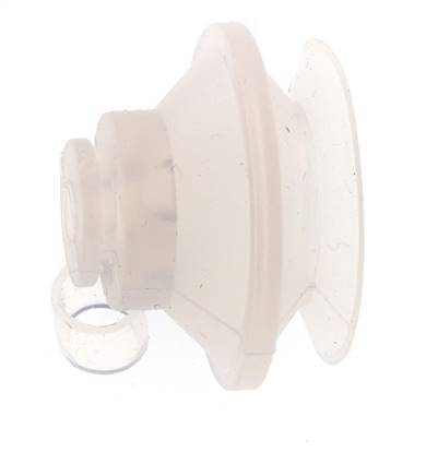 Ventosa de Fuelle 42mm Silicona Transparente Recorrido 9mm