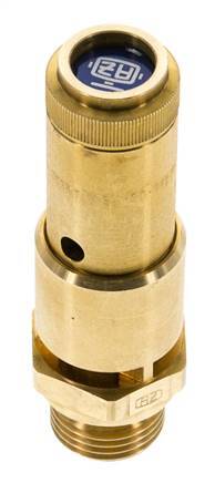 G Válvula de seguridad preajustada de latón de 1/2'' 0,3 bar (4,35 psi) DN 10