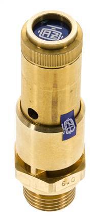 G Válvula de seguridad preajustada de latón de 1/2'' 0,35 bar (5,08 psi) DN 10