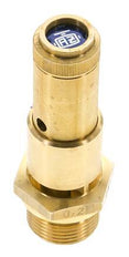 G Válvula de seguridad preajustada de latón de 3/4'' 0,4 bar (5,8 psi) DN 10