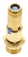 G Válvula de seguridad preajustada de latón de 3/4'' 0,4 bar (5,8 psi) DN 10