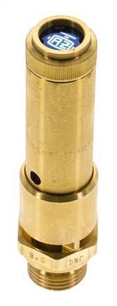 G Válvula de seguridad preajustada de latón de 1/2'' 10,8 bar (156,64 psi) DN 10