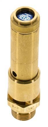G Válvula de seguridad preajustada de latón de 1/2'' 12 bar (174,05 psi) DN 10