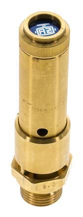 G Válvula de seguridad preajustada de latón de 1/2'' 37 bar (536,65 psi) DN 10