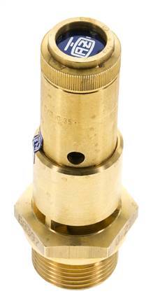 G Válvula de seguridad preajustada de 3/4'' de latón 3,6 bar (52,21 psi) DN 10