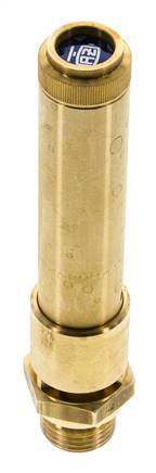 G Válvula de seguridad preajustada de latón de 1/2'' 44 bar (638.18 psi) DN 10
