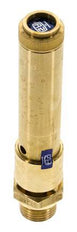 G Válvula de seguridad preajustada de latón de 1/2'' 44 bar (638.18 psi) DN 10