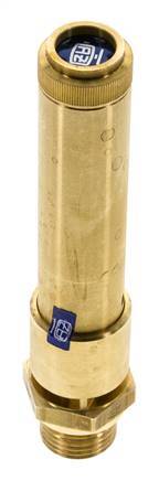 G Válvula de seguridad preajustada de latón de 1/2'' 44 bar (638.18 psi) DN 10