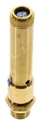 G Válvula de seguridad preajustada de latón de 1/2'' 44 bar (638.18 psi) DN 10
