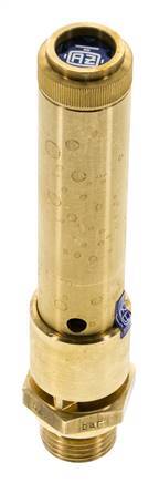 G Válvula de seguridad de latón de 1/2'' 45 bar (652.68 psi) DN 10