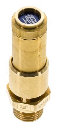G Válvula de seguridad preajustada de latón de 1/2'' 4,3 bar (62,37 psi) DN 10