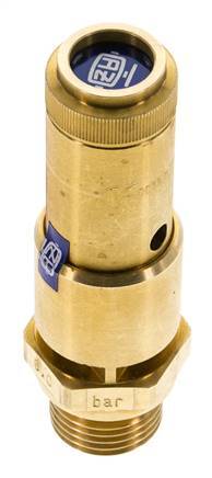 G Válvula de seguridad preajustada de latón de 1/2'' 5 bar (72.52 psi) DN 10