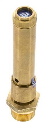 G Válvula de seguridad preajustada de latón de 3/4'' 50 bar (725,2 psi) DN 10