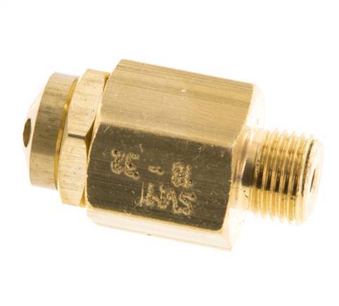 G Válvula de seguridad ajustable de latón de 1/8'' 16-32 bar (232,06-464,12 psi)