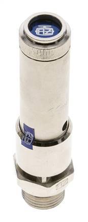 G 1/2'' Nickel-plated Brass Pre-Set Safety Valve 10 bar (145.04 psi) DN 10