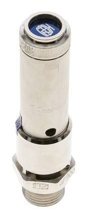 G 1/2'' Nickel-plated Brass Pre-Set Safety Valve 12 bar (174.05 psi) DN 10