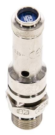 G 3/8'' Nickel-plated Brass Pre-Set Safety Valve 0.5 bar (7.25 psi) DN 8
