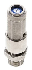 G 1/2'' Acero inoxidable 316 Ti Válvula de seguridad preajustada 3 bar (43.51 psi) DN 10