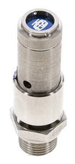 G 1/2'' Acero inoxidable 316 Ti Válvula de seguridad preajustada 3 bar (43.51 psi) DN 10