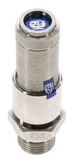 G 1/2'' Acero inoxidable 316 Ti Válvula de seguridad preajustada 7 bar (101.53 psi) DN 10