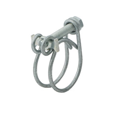 Abrazadera de manguera de 22 - 25 mm de acero galvanizado [5 piezas]