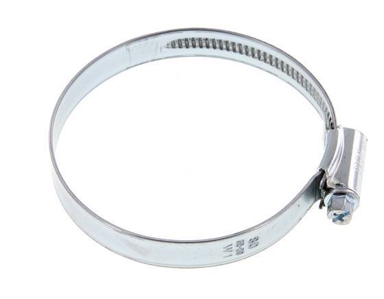 60 - 80 mm Hose Clamp with a Galvanised Steel 12 mm band - Ideal [5 Pieces]