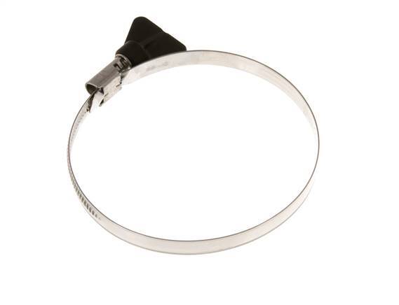 80 - 100 mm Hose Clamp with a Stainless Steel 304 9 mm band With Butterfly Handle - Norma [2 Pieces]