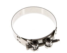 abrazadera de manguera de 112 - 121 mm con banda de acero inoxidable 304 de 25 mm - Norma
