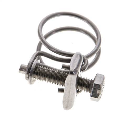 20 - 24 mm Hose Clamp Stainless Steel 304 [2 Pieces]