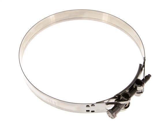 abrazadera de manguera de 239 - 252 mm con banda de acero inoxidable 304 de 30 mm - Norma