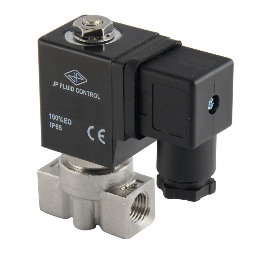 Electroválvula ST-DA 1/4'' acero inoxidable FKM 0-13bar 24V DC