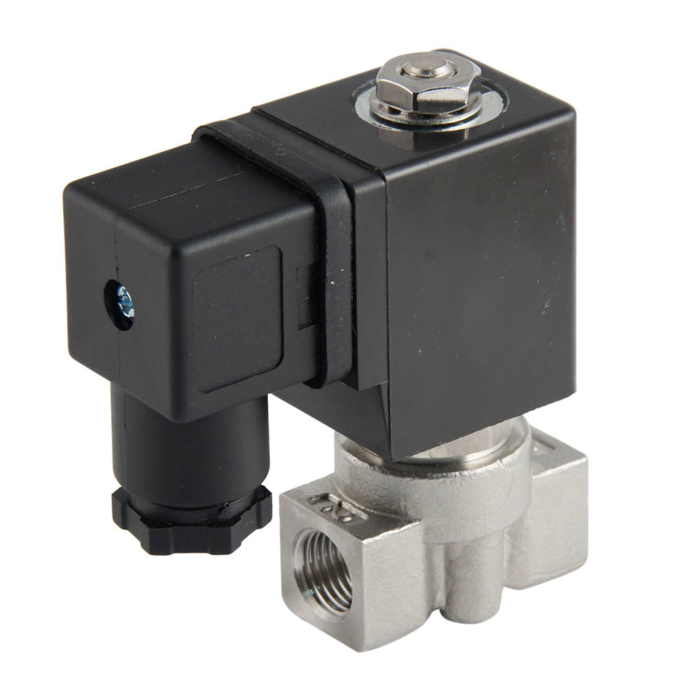 Electroválvula ST-DA 1/4'' acero inoxidable EPDM 0-13bar 24V DC