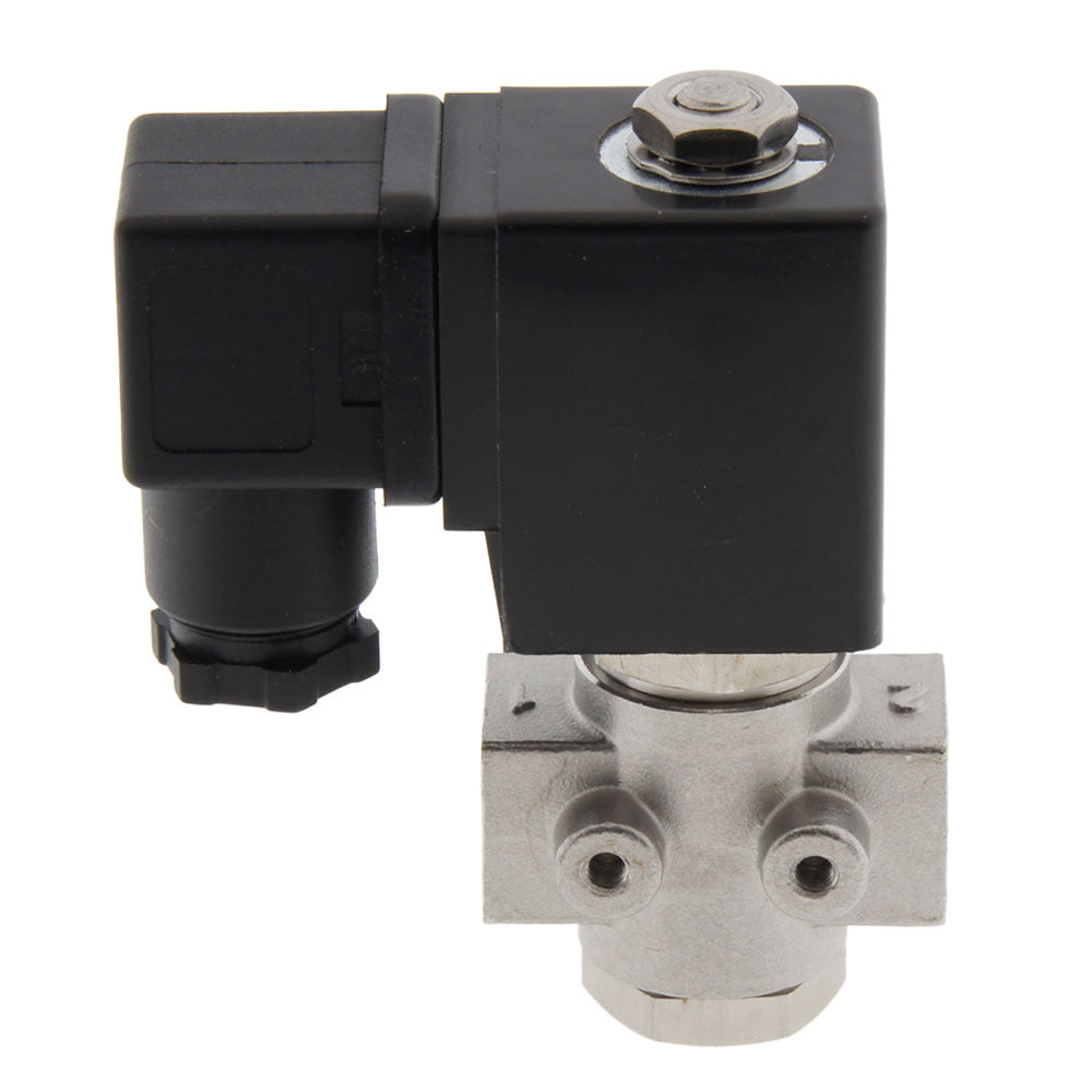 Electroválvula ST-DB 1/4'' NO acero inoxidable EPDM 0-12bar 12V DC