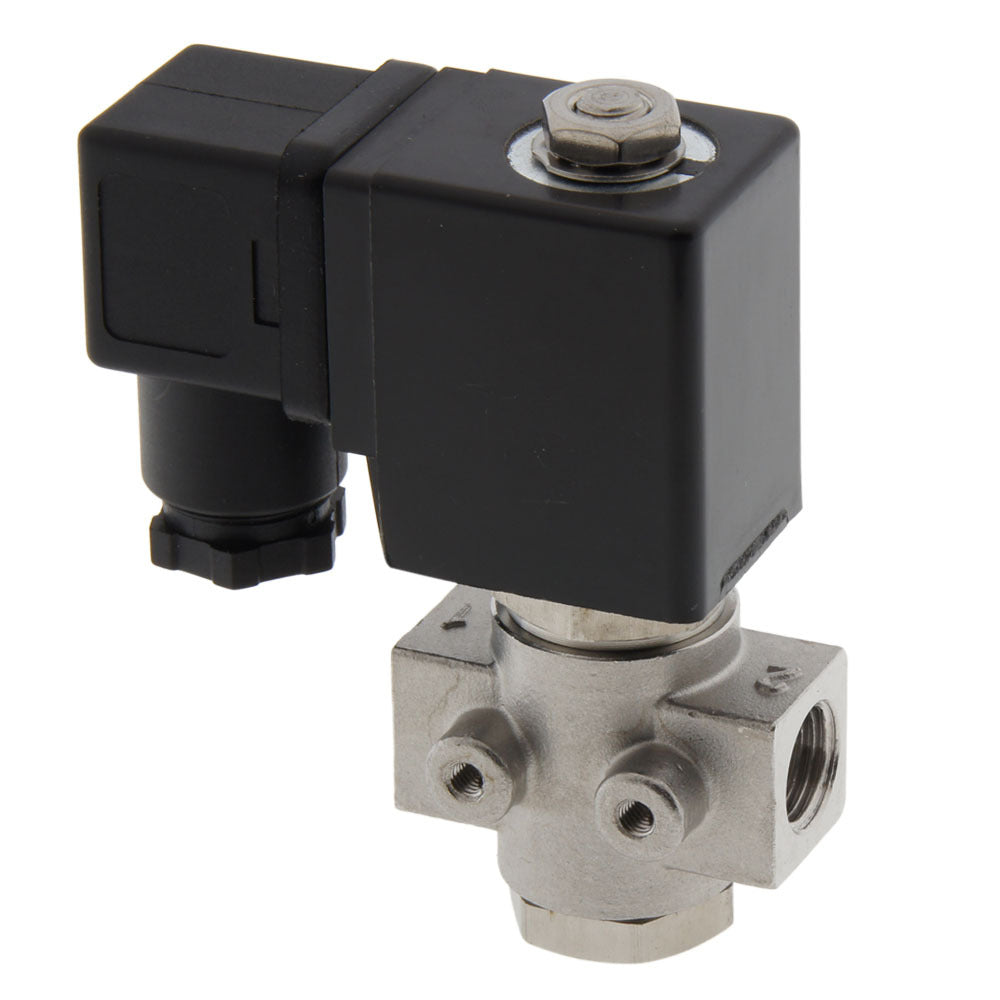 Electroválvula ST-DB 1/4'' NO acero inoxidable EPDM 0-12bar 12V DC