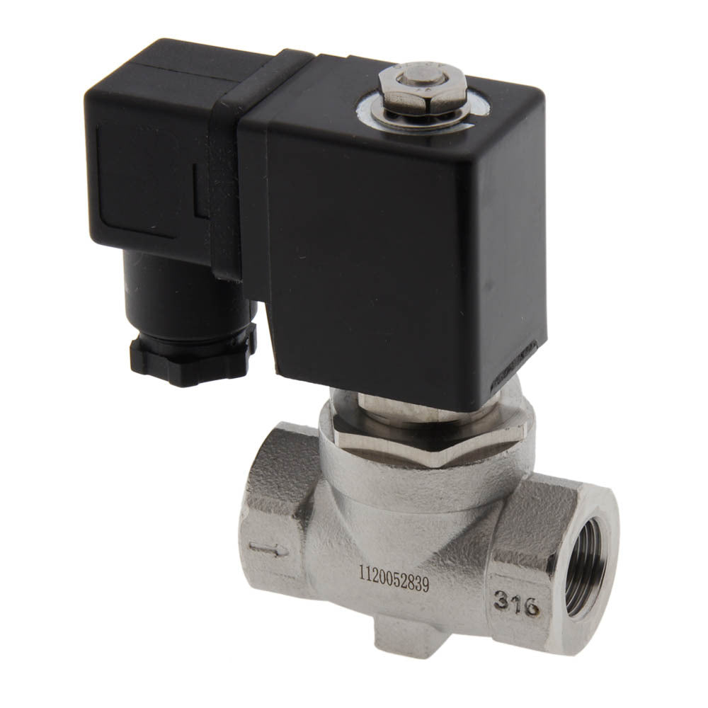 Electroválvula ST-SA 3/8'' acero inoxidable EPDM 0-10bar 24V DC