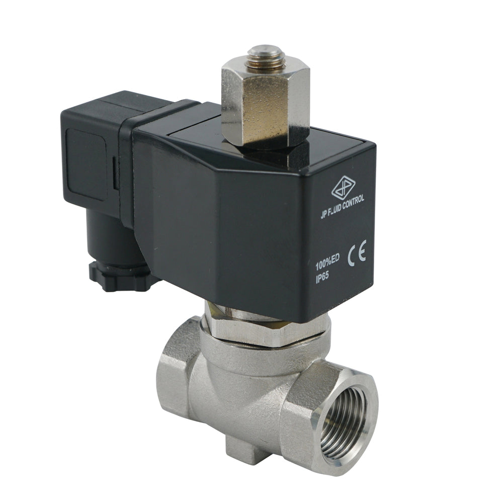 Electroválvula ST-SB 1/4'' NA acero inoxidable FKM 0-10bar 24V CC