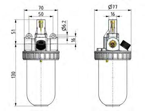 Lubricador G1/2'' Metálico Estándar 2