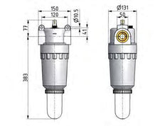 Lubricador G2'' Jaula Protectora de Policarbonato Estándar 8