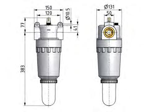 Lubricador G1 1/2'' Policarbonato Estándar 8