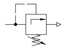 Válvula de alivio de presión neumática G1/2 Aire 0.1-3bar (1-44psi)