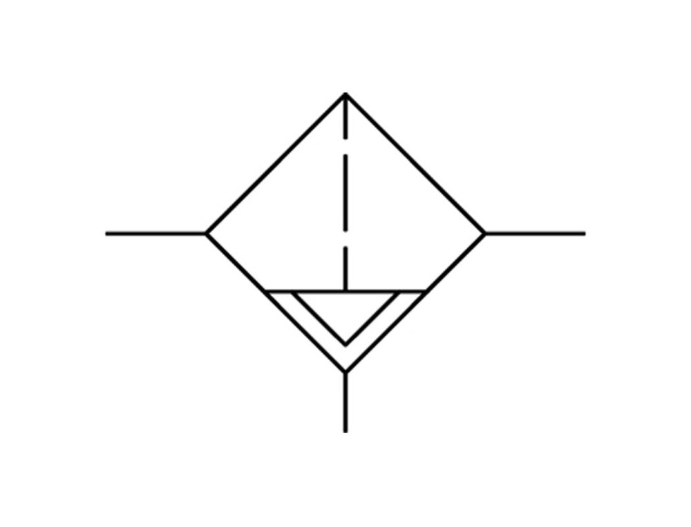 Filtro 5micrones G3/8'' 800l/min Semi-Auto Metal Estándar 1