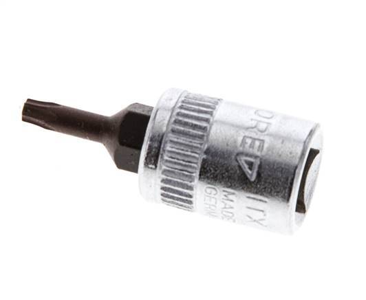 inserto de vaso de 1/4" Gedore para tornillos Torx internos TX9