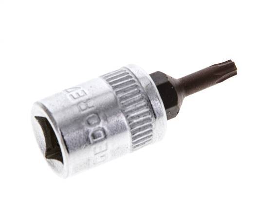 inserto de vaso de 1/4" Gedore para tornillos Torx internos TX9