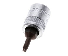 inserto de vaso de 1/4" Gedore para tornillos Torx internos TX9