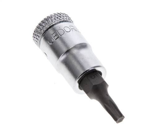 inserto de vaso de 1/4" Gedore para tornillos Torx internos TX15